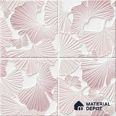 Floral Wall Tile TL 07244 C Florina 4002 Granula 1 ft x 1 ft Ceramic Matte Finish - 9 mm  | 2 mm Spacer is Mandatory | Please Expect a Slight Variation of Pattern (Sample)
